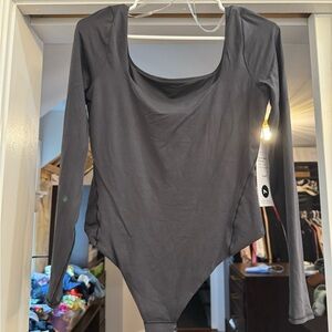 Lululemon NWT Nulu Women’s Long-Sleeve Scoop Neck Bodysuit - Black